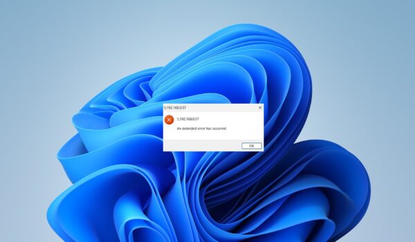 رفع خطای An extended error has occurred در ویندوز 11