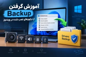 آموزش گرفتن Backup از درایور های نصب شده در ویندوز